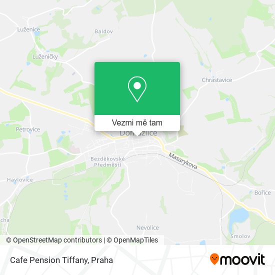 Cafe Pension Tiffany mapa