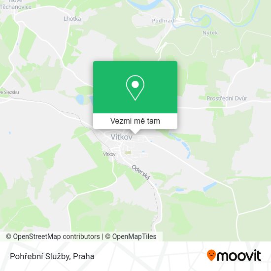 Pohřební Služby mapa