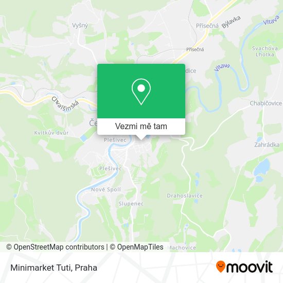 Minimarket Tuti mapa