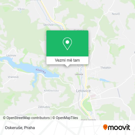 Oskeruše mapa