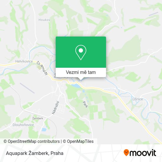 Aquapark Žamberk mapa