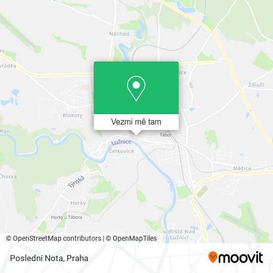 Poslední Nota mapa