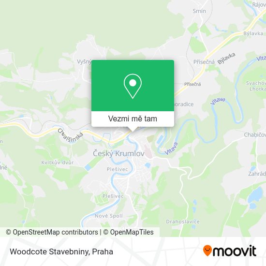 Woodcote Stavebniny mapa