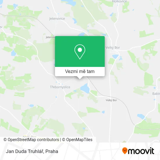 Jan Duda Truhlář mapa
