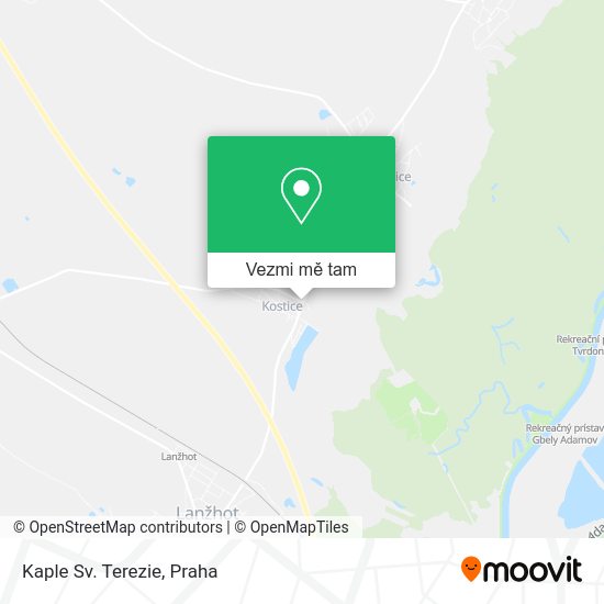 Kaple Sv. Terezie mapa