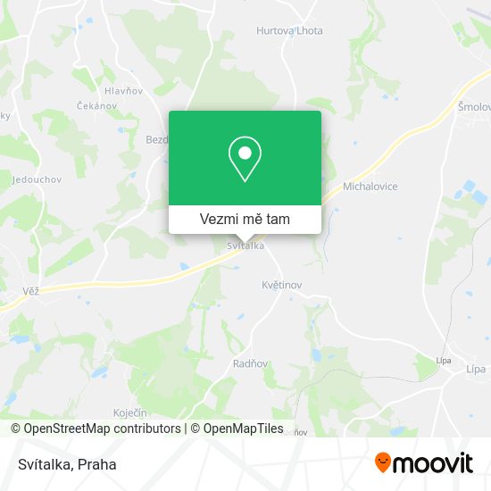 Svítalka mapa