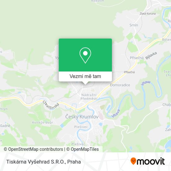 Tiskárna Vyšehrad S.R.O. mapa