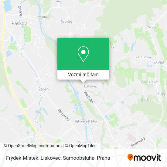Frýdek-Místek, Lískovec, Samoobsluha mapa