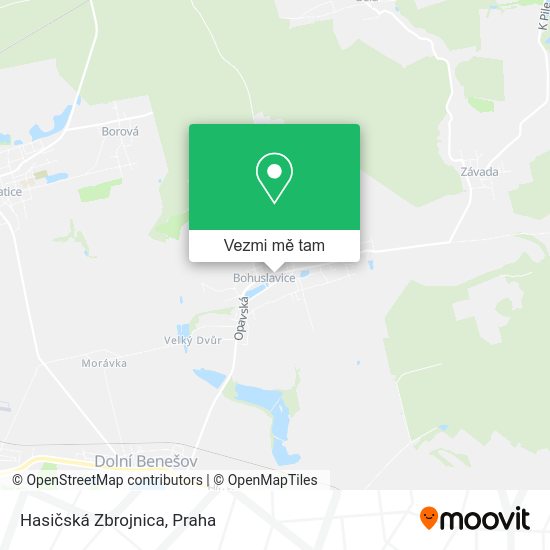 Hasičská Zbrojnica mapa