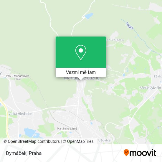 Dymáček mapa