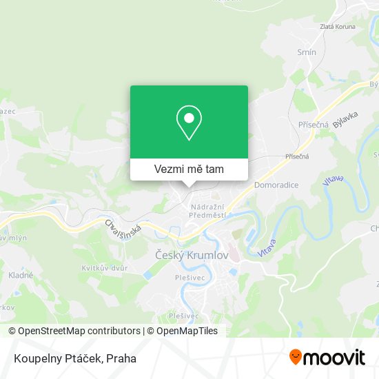 Koupelny Ptáček mapa