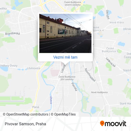 Pivovar Samson mapa