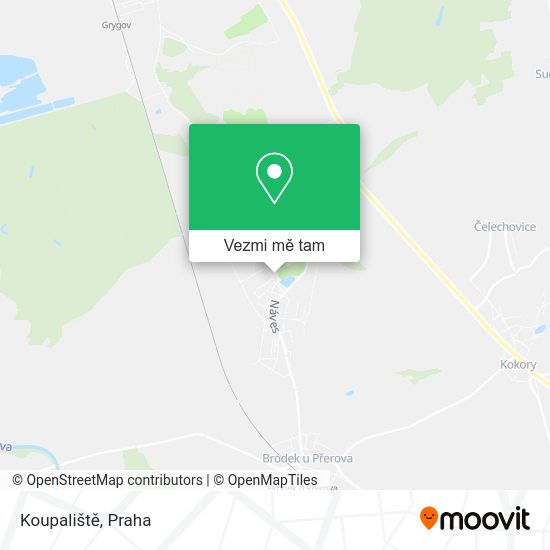 Koupaliště mapa