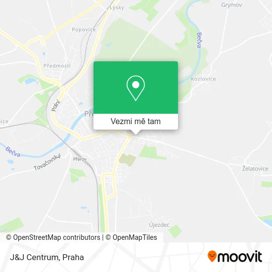 J&J Centrum mapa