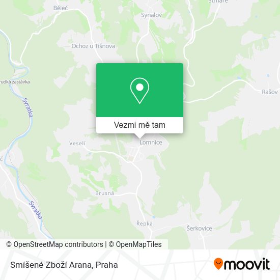 Smíšené Zboží Arana mapa