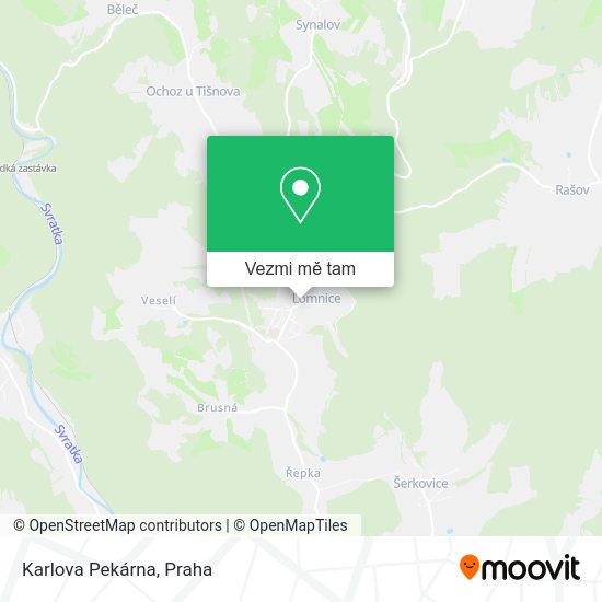 Karlova Pekárna mapa