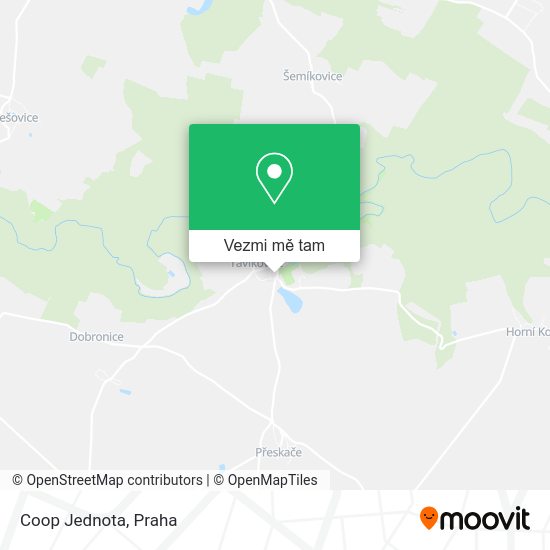 Coop Jednota mapa