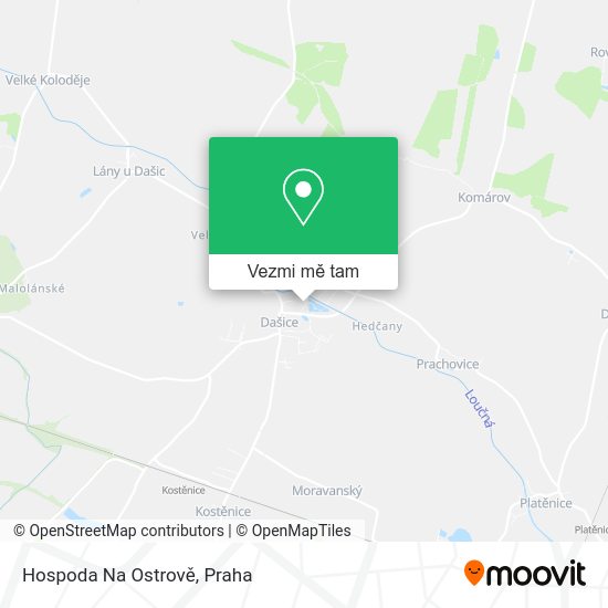 Hospoda Na Ostrově mapa