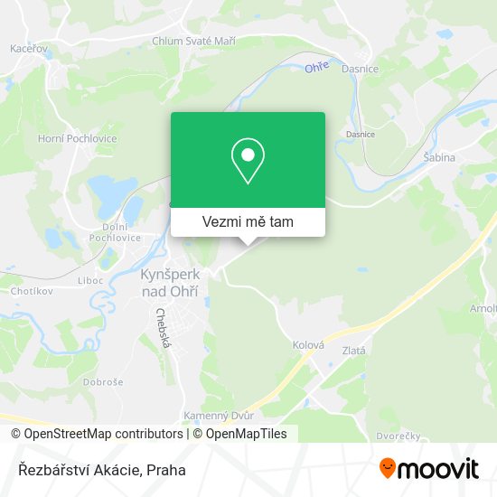 Řezbářství Akácie mapa