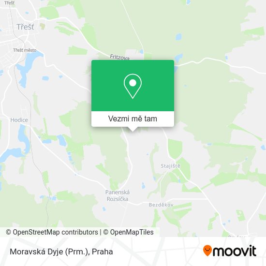 Moravská Dyje (Prm.) mapa