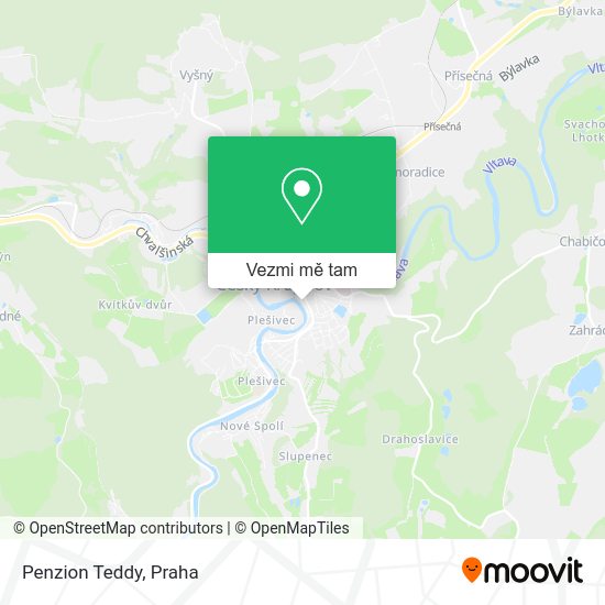 Penzion Teddy mapa