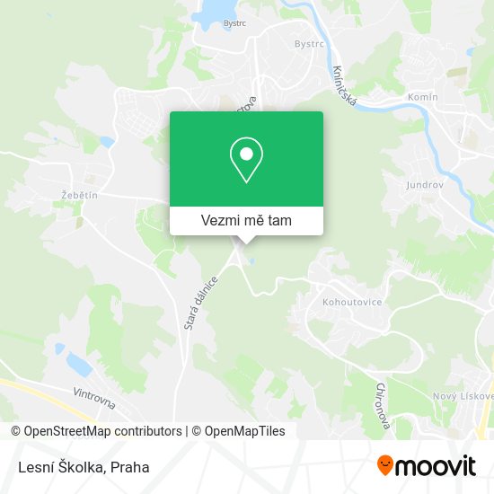 Lesní Školka mapa