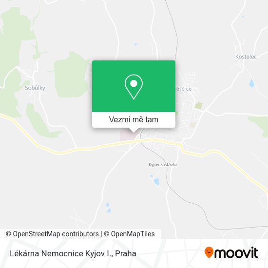 Lékárna Nemocnice Kyjov I. mapa