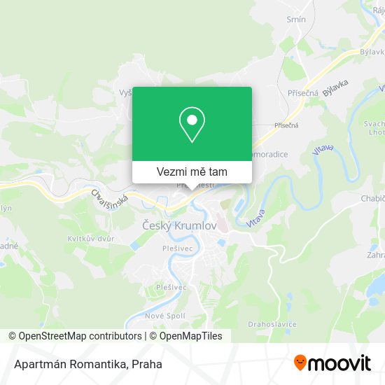 Apartmán Romantika mapa