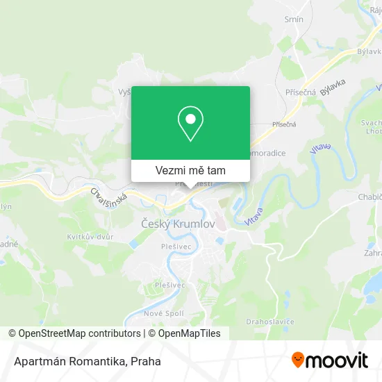 Apartmán Romantika mapa