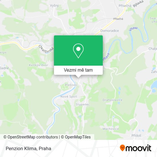 Penzion Klima mapa