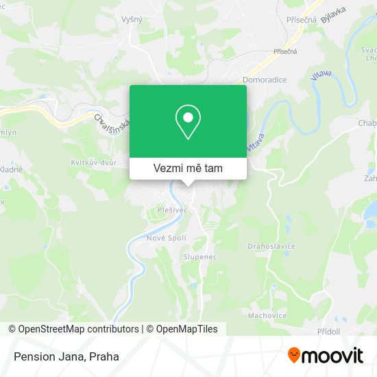 Pension Jana mapa