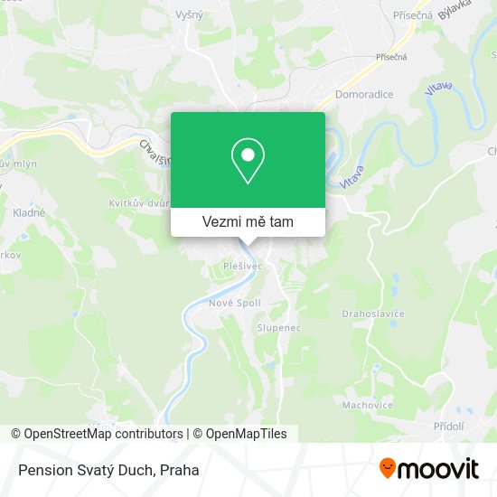 Pension Svatý Duch mapa
