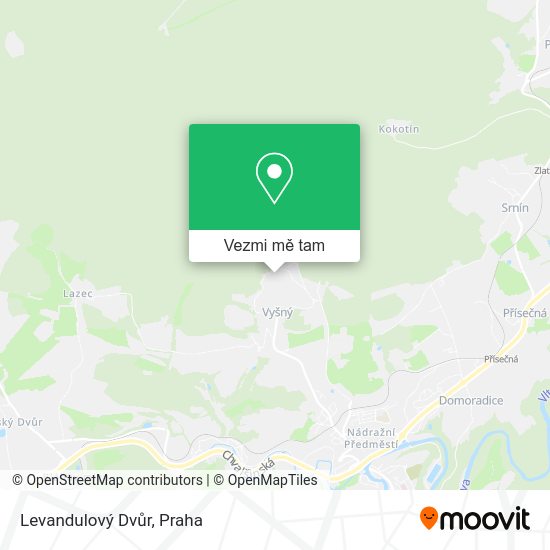 Levandulový Dvůr mapa