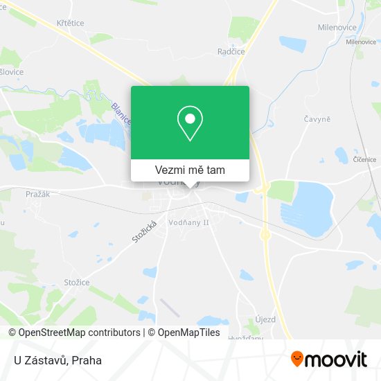 U Zástavů mapa