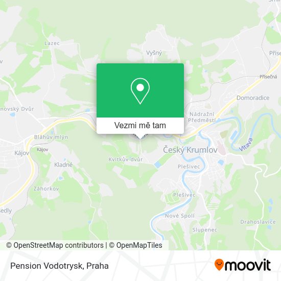 Pension Vodotrysk mapa