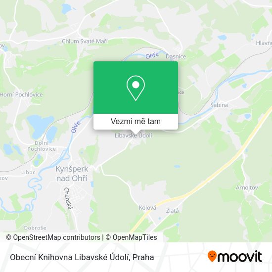 Obecní Knihovna Libavské Údolí mapa