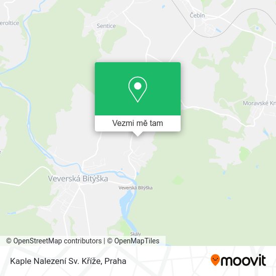Kaple Nalezení Sv. Kříže mapa