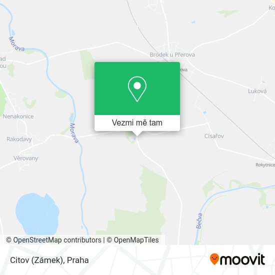 Citov (Zámek) mapa