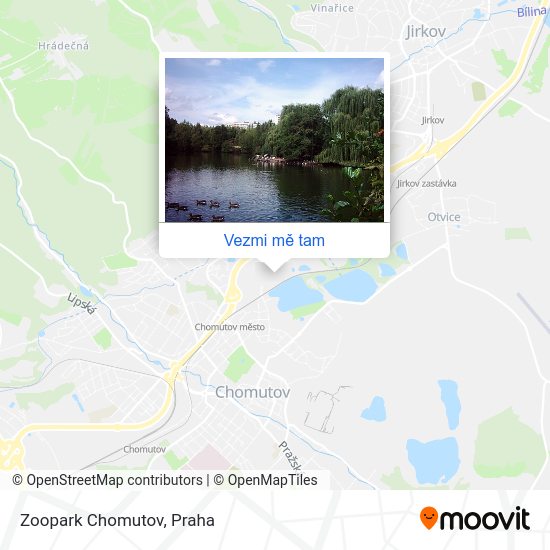 Zoopark Chomutov mapa