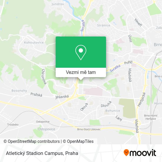 Atletický Stadion Campus mapa
