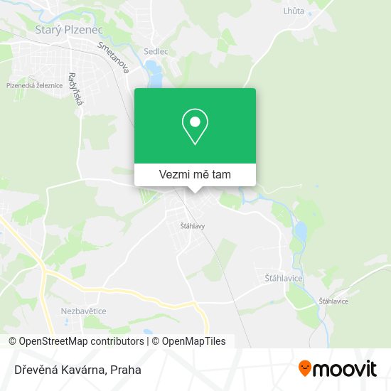 Dřevěná Kavárna mapa