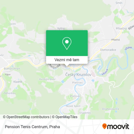 Pension Tenis Centrum mapa