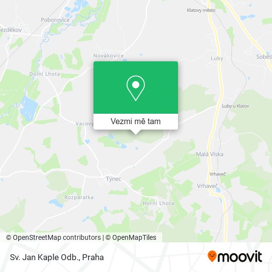Sv. Jan Kaple Odb. mapa