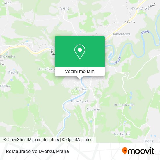 Restaurace Ve Dvorku mapa