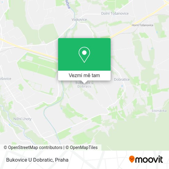 Bukovice U Dobratic mapa