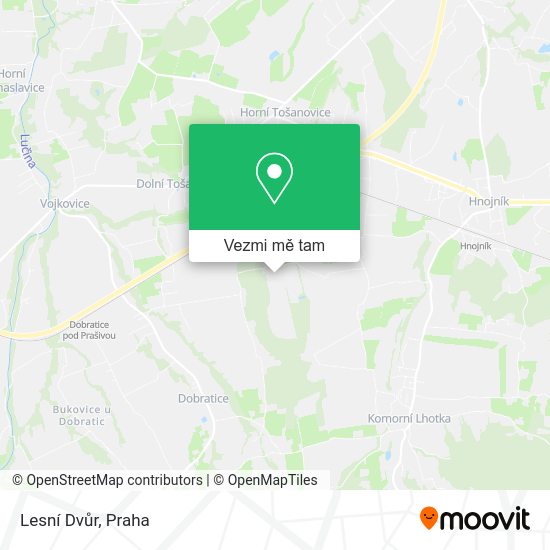 Lesní Dvůr mapa
