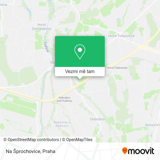 Na Šprochovice mapa