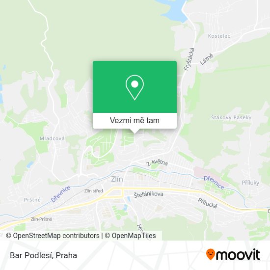Bar Podlesí mapa