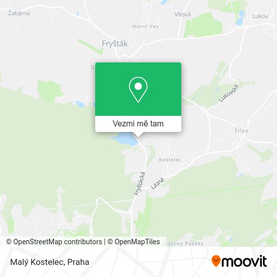 Malý Kostelec mapa