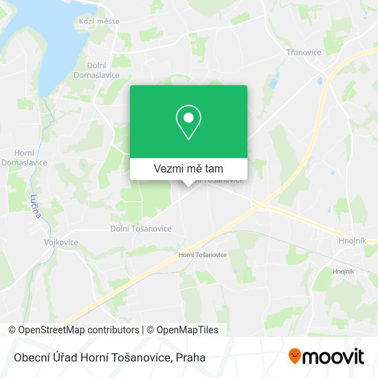 Obecní Úřad Horní Tošanovice mapa